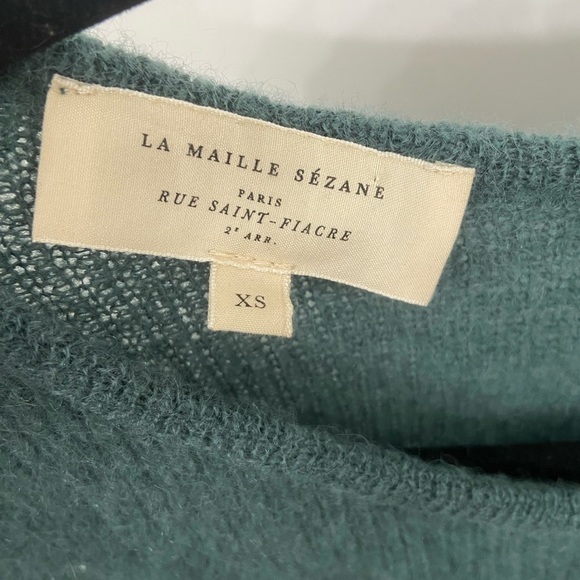 Sezane Gaspard Teal Button-Up Cardigan Size XS - Picture 8 of 8